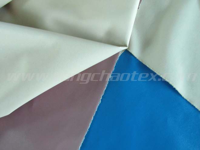 RPET polyester pongee leather fabrics